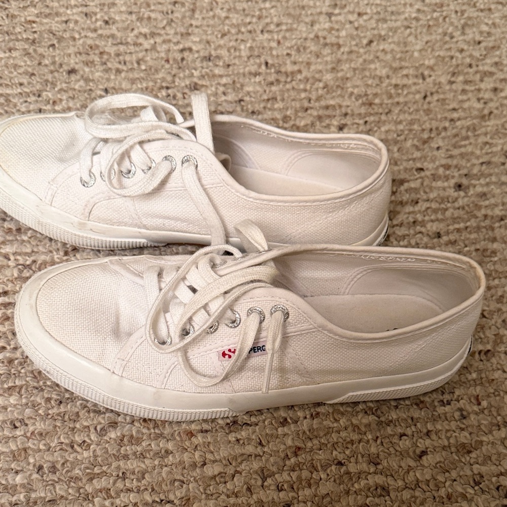 Superga White Canvas Sneakers